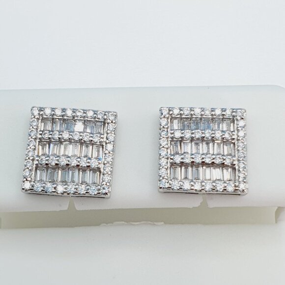 "925 Sterling Silver Cubic Zirconia Earrings, U19254820 - Picture 3 of 11